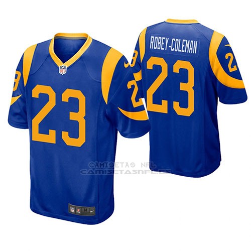Camiseta NFL Game Hombre St Louis Rams Nickell Robey Coleman Azul